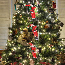 Load image into Gallery viewer, 1Pc Santa Claus Climbing Ladder Ornaments Xmas Tree Santa Claus Climbing Ladder Rope Hanging Pendant Merry Christmas Decoration
