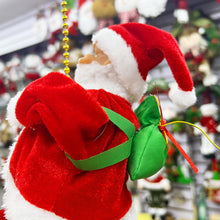 Load image into Gallery viewer, 1Pc Electric Climbing Ladder Santa Claus Santa Claus Climbing on Ladder Santa Claus Climbing Ornament Tree Party Home Decoration
