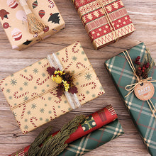 Load image into Gallery viewer, Christmas Ornaments Single-sided Paper Party Wedding DIY Craft Decoration Wrapping Paper Christmas Gift Kraft Decor
