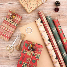 Load image into Gallery viewer, Christmas Ornaments Single-sided Paper Party Wedding DIY Craft Decoration Wrapping Paper Christmas Gift Kraft Decor

