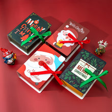 Load image into Gallery viewer, 1Pcs Christmas Book Shape Boxs Gift Bag Candy Box Magic book Bag Merry Christmas Decorations for Home New Year Supplies
