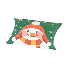 Load image into Gallery viewer, 10Pcs Christmas Candy Pillow Shape Box Handmade Biscuit Santa Claus Packaging Boxes Party Supplies
