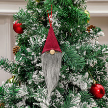 Load image into Gallery viewer, 1Pc Merry Christmas Ornaments Plush Doll Santa Claus Christmas Tree Pendant Doll Hang Decoration for Home Noel Natal Happy New Year
