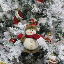 Load image into Gallery viewer, 1Pc Merry Christmas Ornaments Plush Doll Santa Claus Snowman Christmas Tree Pendant Doll Hang Decoration for Home Noel Natal Happy New Year

