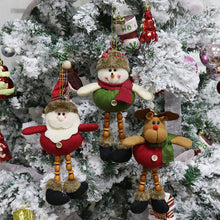 Load image into Gallery viewer, 1Pc Merry Christmas Ornaments Plush Doll Santa Claus Snowman Christmas Tree Pendant Doll Hang Decoration for Home Noel Natal Happy New Year
