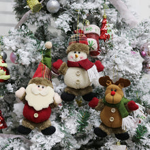 Load image into Gallery viewer, 1Pc Merry Christmas Ornaments Plush Doll Santa Claus Snowman Christmas Tree Pendant Doll Hang Decoration for Home Noel Natal Happy New Year

