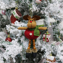 Load image into Gallery viewer, 1Pc Merry Christmas Ornaments Plush Doll Santa Claus Snowman Christmas Tree Pendant Doll Hang Decoration for Home Noel Natal Happy New Year
