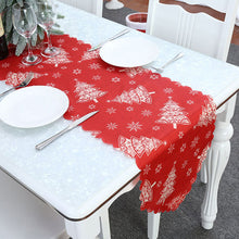 Load image into Gallery viewer, 1Pc Christmas Tablecloth Snowflake Runner For Rustic Kitchen Decorations Rustic Kitchen Table Decorations Winter
