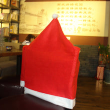Load image into Gallery viewer, 1Pc Christmas Santa Claus Hat Chair Cover Christmas Decoration Table New Year Ornament for Home Navidad Noel Xmas Gift
