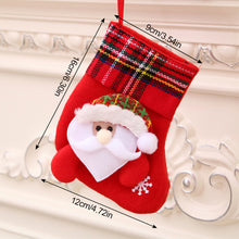 Load image into Gallery viewer, 1Pc New Year Christmas Stockings Socks with Snowman Santa Elk Bear Printing Xmas Candy Gift Bag Fireplace Xmas Tree Decoration
