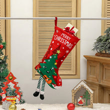 Load image into Gallery viewer, 1Pc New Year Christmas Stockings Socks with Snowman Santa Elk Printing Xmas Candy Gift Bag Fireplace Xmas Tree Decoration
