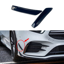 Load image into Gallery viewer, 2Pcs Car Front Bumper Fog Lamp Side Fins Lip Splitters Air Trim Fitmet For Mercedes Benz A Class A160 A180 A200 A250 A35 W177 AMG 2019+
