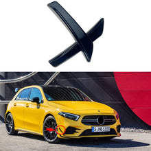 Load image into Gallery viewer, 2Pcs Car Front Bumper Fog Lamp Side Fins Lip Splitters Air Trim Fitmet For Mercedes Benz A Class A160 A180 A200 A250 A35 W177 AMG 2019+
