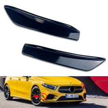 Load image into Gallery viewer, 2Pcs Car Front Bumper Fog Lamp Side Fins Lip Splitters Air Trim Fitmet For Mercedes Benz A Class A160 A180 A200 A250 A35 W177 AMG 2019+
