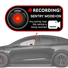 Load image into Gallery viewer, Car Door Invader Sentinel Mode Warning Stickers Electrostatic Stickers Electric Auto Accessorie For Tesla Model 3 Y S X
