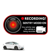 Load image into Gallery viewer, Car Door Invader Sentinel Mode Warning Stickers Electrostatic Stickers Electric Auto Accessorie For Tesla Model 3 Y S X
