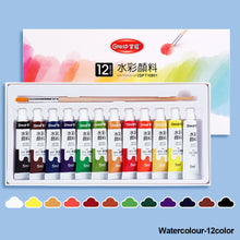 Load image into Gallery viewer, 12/24/36colors Watercolor Paint Set in Tubes Art Academy Gouache Pigment Kit 5ml/Tube Watercolor Pigment for Artistic Students Beginners
