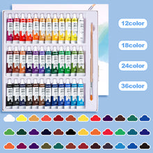 Load image into Gallery viewer, 12/24/36colors Watercolor Paint Set in Tubes Art Academy Gouache Pigment Kit 5ml/Tube Watercolor Pigment for Artistic Students Beginners
