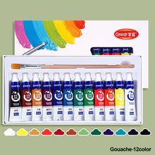 Load image into Gallery viewer, 12/24/36colors Watercolor Paint Set in Tubes Art Academy Gouache Pigment Kit 5ml/Tube Watercolor Pigment for Artistic Students Beginners

