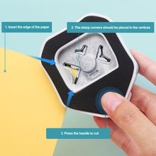 Load image into Gallery viewer, 3-in-1 Corner Rounder Paper Card Corner Punches Scrapbooking DIY Mini Corner Cutter R4/R7/R10mm Circle Trimmer Punch Office Supplies
