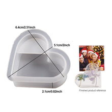 Load image into Gallery viewer, DIY Cards Photos Holder Silicone Mold Heart Rainbow Shape Resin Concrete Cement Mold DIY Epoxy Handcraft Ornament Mould
