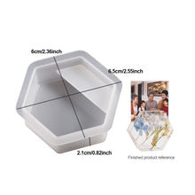 Load image into Gallery viewer, DIY Cards Photos Holder Silicone Mold Heart Rainbow Shape Resin Concrete Cement Mold DIY Epoxy Handcraft Ornament Mould
