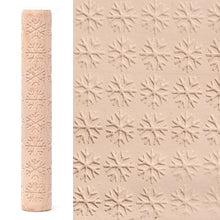 Load image into Gallery viewer, Wooden Texture Rolling Pin Ceramic Pottery Art Embossed Rod Flower Pattern Mud Embossing Rolling Stick DIY Clay Craft Tool
