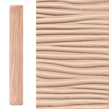 Load image into Gallery viewer, Wooden Texture Rolling Pin Ceramic Pottery Art Embossed Rod Flower Pattern Mud Embossing Rolling Stick DIY Clay Craft Tool
