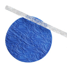Load image into Gallery viewer, Acrylic Texture Rolling Pin Ceramic Pottery Art Embossed Rod Flower Pattern Mud Embossing Rolling Stick DIY Clay Craft Tool
