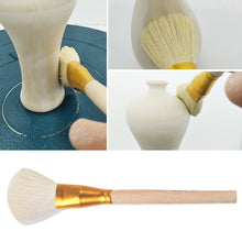 Load image into Gallery viewer, Multifunction Wool Hair Brush for Pottery Moisturizing Glazing Brush DIY Sculpture Dust Cleaning Soft Hair Brush
