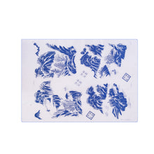 Load image into Gallery viewer, Pottery Art Transfer Paper Underglaze Paper Ceramics Clay Flower Paper Blue and White Porcelain Decal Paper 47*35CM
