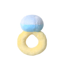 Load image into Gallery viewer, Creative Plush Engagement Ring Toy Pet Stuffed Diamond Ring Toy Squeaky Chew Molar Toys Soft Chewing Toys Pet Supplies
