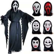 Load image into Gallery viewer, Halloween Scary Mask Scream Ghost Face Plastic Witches Mask Horror Killer Full Head Masks Movie Cosplay Costume Props
