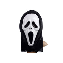 Load image into Gallery viewer, Halloween Scary Mask Scream Ghost Face Plastic Witches Mask Horror Killer Full Head Masks Movie Cosplay Costume Props
