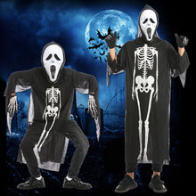 Load image into Gallery viewer, Halloween Scary Costume Grim Reaper Costume for Boys Kids Costume with Gloves Mask Masquerade Cosplay Party Props
