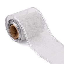 Load image into Gallery viewer, 6.3cm Width Christmas Ribbon Printed Christmas Organza Ribbon For Handmade Wrapping Gift Christmas Decoration DIY Gift Packing
