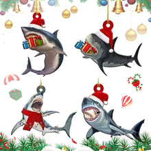 Load image into Gallery viewer, Cute Shark Christmas Ornaments Hanging Christmas Tree Pendant Decorations Backpack Pendant Gift For Home Xmas New Year Navidad Natal Gifts
