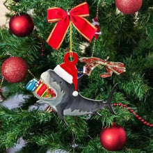 Load image into Gallery viewer, Cute Shark Christmas Ornaments Hanging Christmas Tree Pendant Decorations Backpack Pendant Gift For Home Xmas New Year Navidad Natal Gifts
