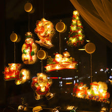 Load image into Gallery viewer, Navidad Christmas Decoration Santa Claus Elk LED Light Suction Cup Window Pendant Lamp Xmas New Year 2024 Home Decor
