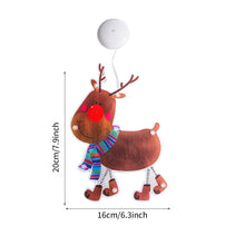 Load image into Gallery viewer, Navidad Christmas Decoration Santa Claus Elk LED Light Suction Cup Window Pendant Lamp Xmas New Year 2024 Home Decor

