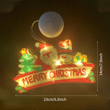 Load image into Gallery viewer, Navidad Christmas Decoration Santa Claus Elk LED Light Suction Cup Window Pendant Lamp Xmas New Year 2024 Home Decor
