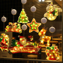 Load image into Gallery viewer, Navidad Christmas Decoration Santa Claus Elk LED Light Suction Cup Window Pendant Lamp Xmas New Year 2024 Home Decor

