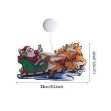 Load image into Gallery viewer, Navidad Christmas Decoration Santa Claus Elk LED Light Suction Cup Window Pendant Lamp Xmas New Year 2024 Home Decor
