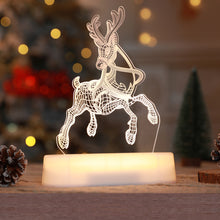 Load image into Gallery viewer, 3D Christmas Decoration Santa Claus Elk LED Night Light Decoration Bedroom Decor Fancy Lighting Xmas New Year 2024
