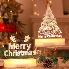 Load image into Gallery viewer, 3D Christmas Decoration Santa Claus Elk LED Night Light Decoration Bedroom Decor Fancy Lighting Xmas New Year 2024
