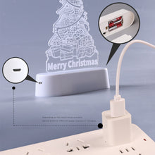Load image into Gallery viewer, 3D Christmas Decoration Santa Claus Elk LED Night Light Decoration Bedroom Decor Fancy Lighting Xmas New Year 2024
