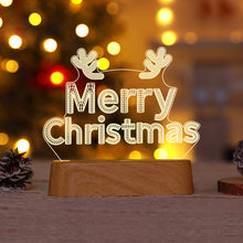 Load image into Gallery viewer, 3D Christmas Decoration Santa Claus Elk LED Night Light Decoration Bedroom Decor Fancy Lighting Xmas New Year 2024
