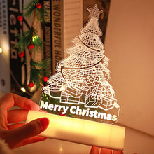 Load image into Gallery viewer, 3D Christmas Decoration Santa Claus Elk LED Night Light Decoration Bedroom Decor Fancy Lighting Xmas New Year 2024
