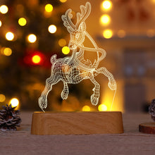 Load image into Gallery viewer, 3D Christmas Decoration Santa Claus Elk LED Night Light Decoration Bedroom Decor Fancy Lighting Xmas New Year 2024
