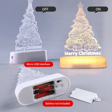 Load image into Gallery viewer, 3D Christmas Decoration Santa Claus Elk LED Night Light Decoration Bedroom Decor Fancy Lighting Xmas New Year 2024
